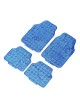  Alfombrillas de Coche Universal Tuning Azul Bicolor 4 piezas 