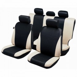 Funda de asiento de coche universal para SUV y 4X4 Beige y negro