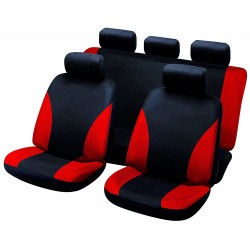 Funda universal para el asiento de seguridad rojo y negro 