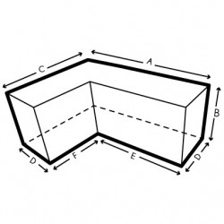 Funda protectora para sofás de esquina hechos a medida