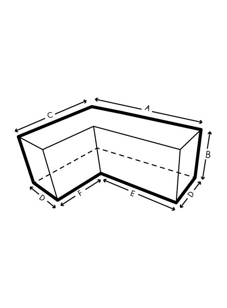 Funda protectora para sofás de esquina hechos a medida