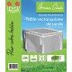 Funda protectora Mesa de jardín rectangular 180x110x70 cm beige