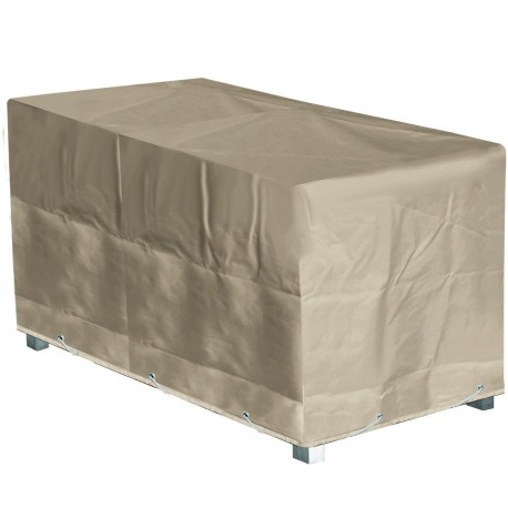 Funda protectora para mesa de jardín rectangular 240 x 110 x 70 beige