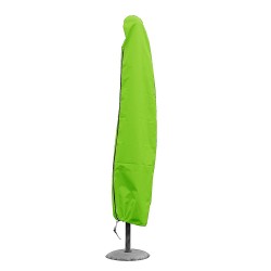 Funda de sombrilla recta H 185 x Ø arriba 25 x Ø abajo 40 cm verde anís