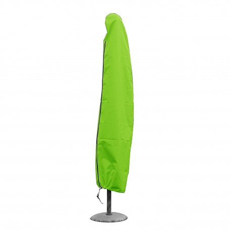 Funda de sombrilla recta H185 x Ø arriba 25 x Ø abajo 40 cm verde anís